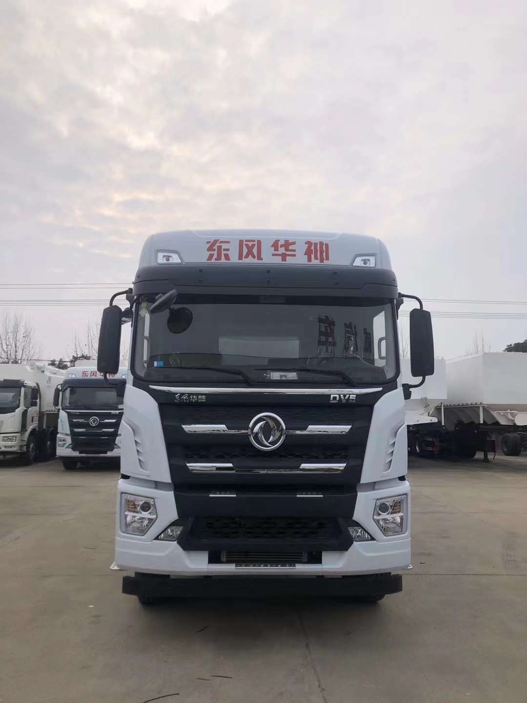 东风华神T5前四后八散装饲料运输车实拍图片
