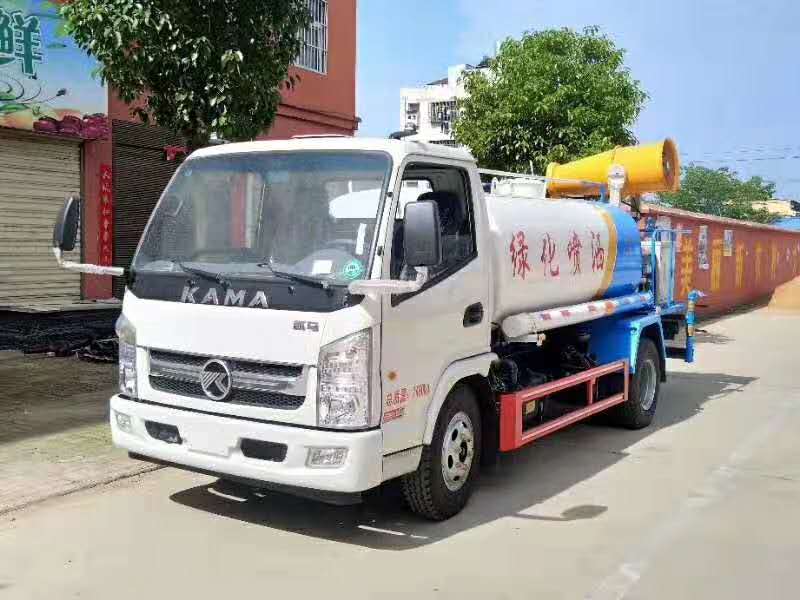 凯马5方绿化喷洒车带平台雾炮车型介绍